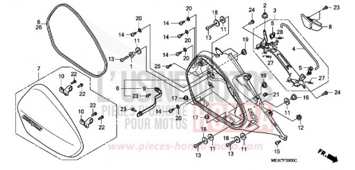 SACOCHE DE SELLE D. NT700V8 de 2008